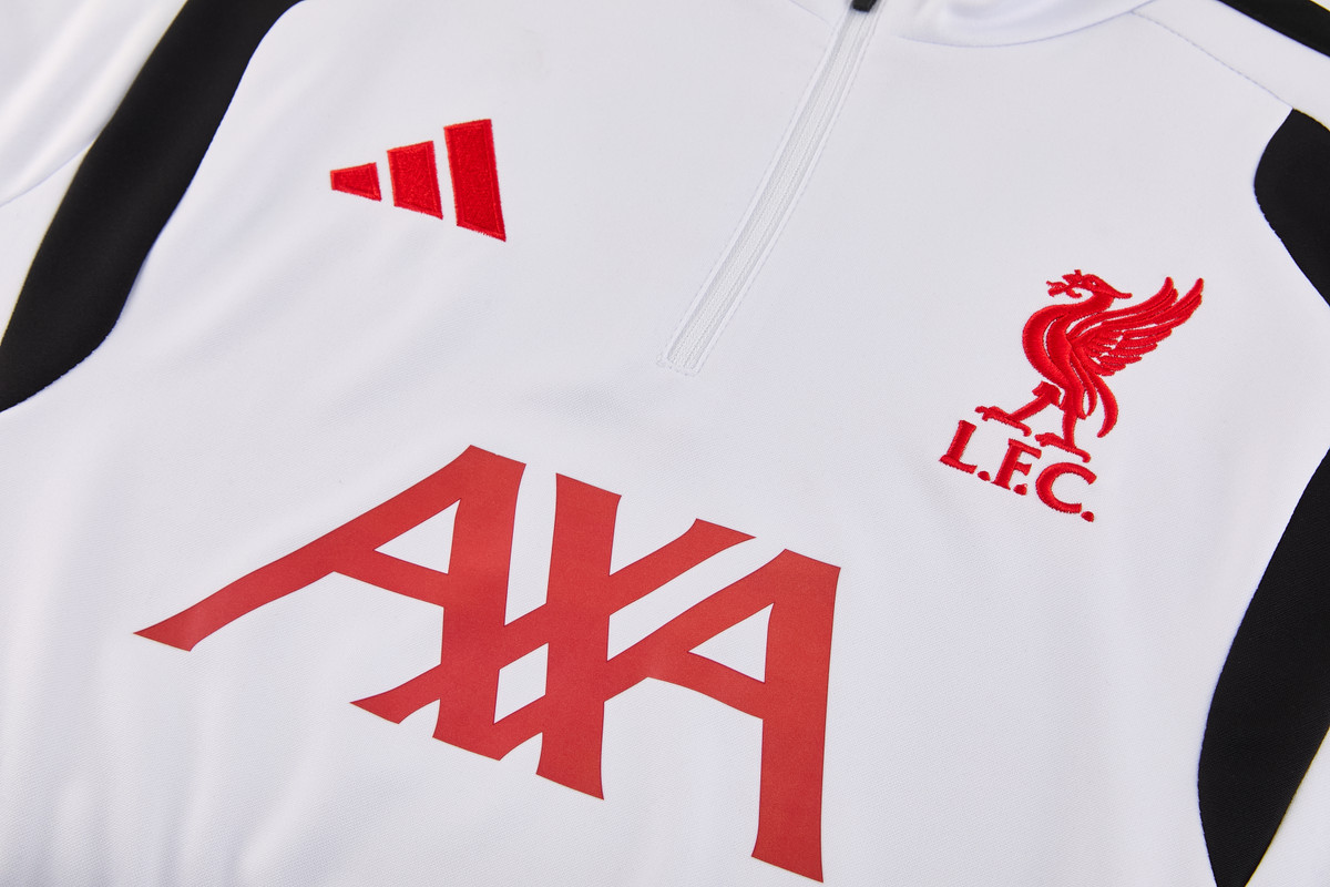 Liverpool 26/27 Men's White Short Zip Tracksuit