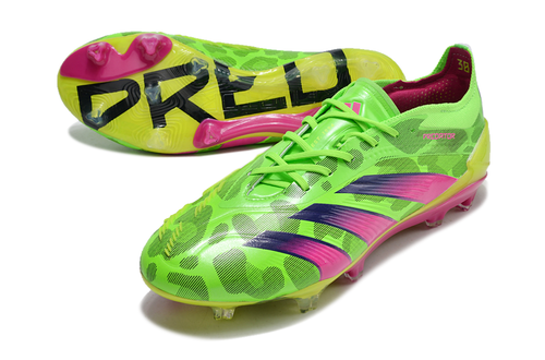adidas Predator Elite FG - Green/Pink/Yellow