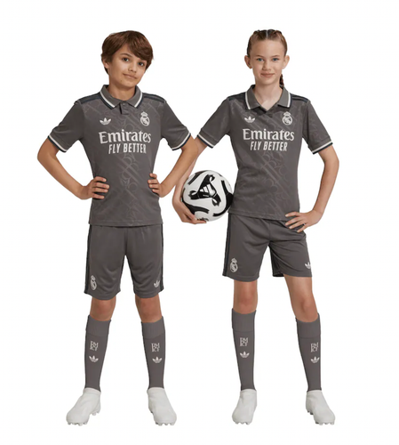 VINI JR #7 Real Madrid 24/25 Kid's Third Shirt and Shorts