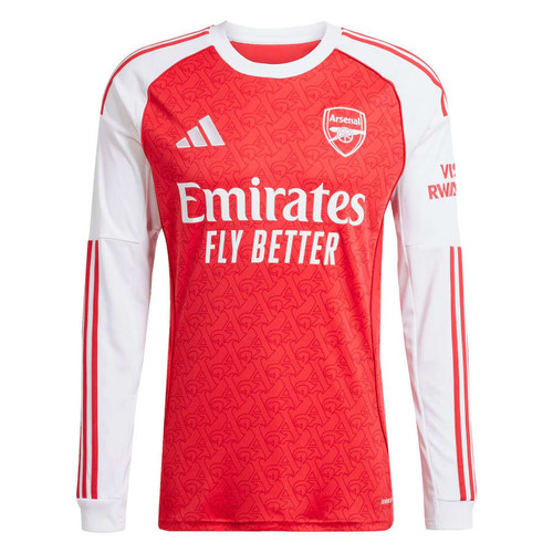 ØDEGAARD #8 Arsenal 25/26 Men's Home Long Sleeve Shirt - Arsenal Font