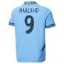 HAALAND #9 Manchester City 24/25 Kid's Home Shirt and Shorts - Man City Font