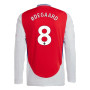 ØDEGAARD #8 Arsenal 24/25 Men's Home Long Sleeve Shirt - PL Font