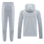 Barcelona 24/25 Men's Gray Long Zip Hoodie Tracksuit