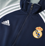 Real Madrid 25/26 Men's Navy-Gray Long Zip Jacket