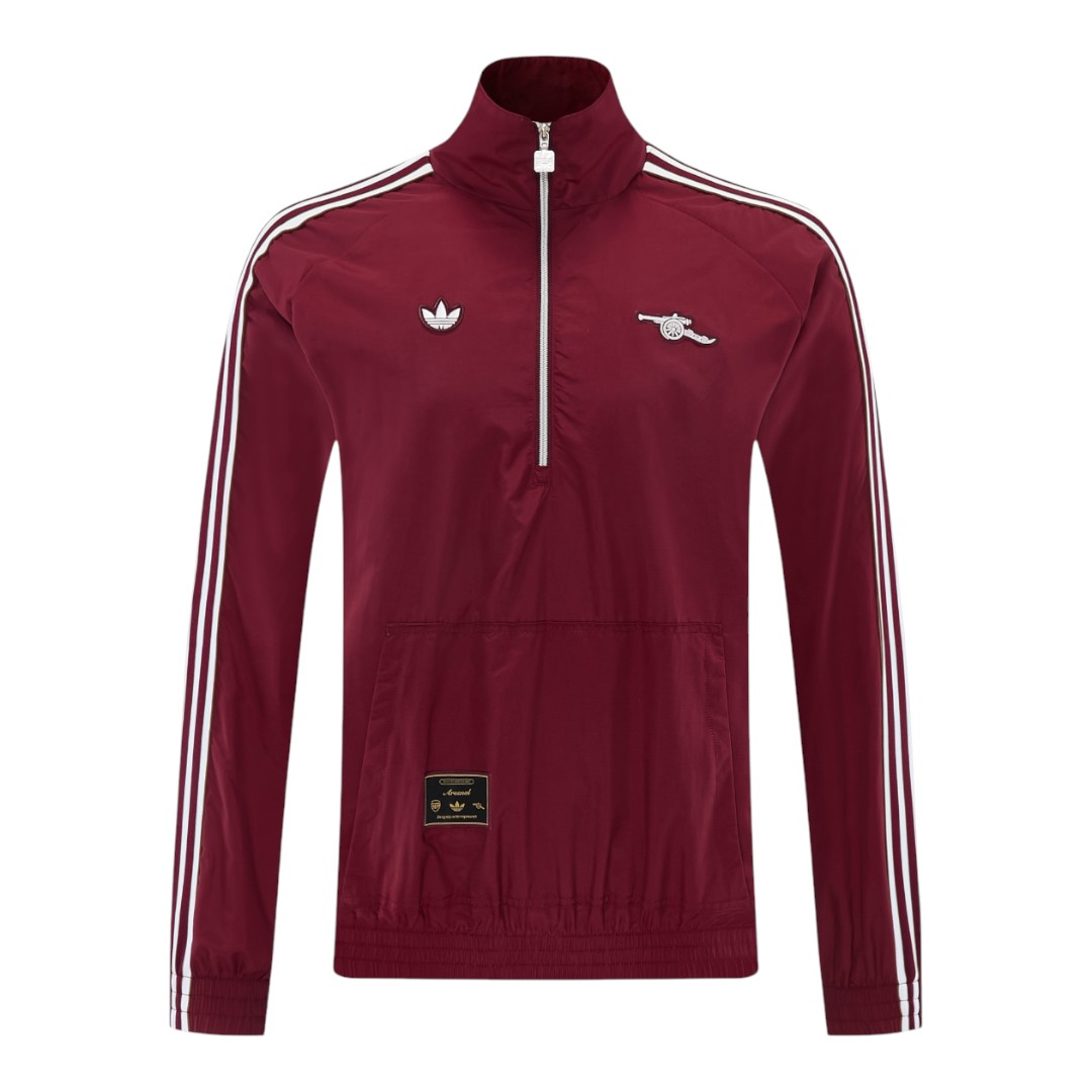 Arsenal 25/26 Men's Maroon Half Zip Jacket