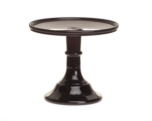 Mosser Glass Cake Stand Black Raspberry 6 inch Cupcake