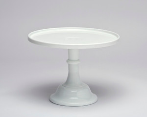 Mosser Glass Cake Stand Milk White 12 inch Mosser Glass Cake Stand Milk White 12 inch
