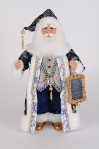 Karen Didion The Chinoiserie Santa in gorgeous blue colors