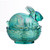 mosser glass bunny on basket teal carnival collectible bunny mosser glass bunny on basket teal carnival collectible bunny