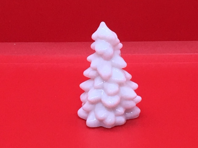 mosser milk glass white glass tree 2.75 inch mini