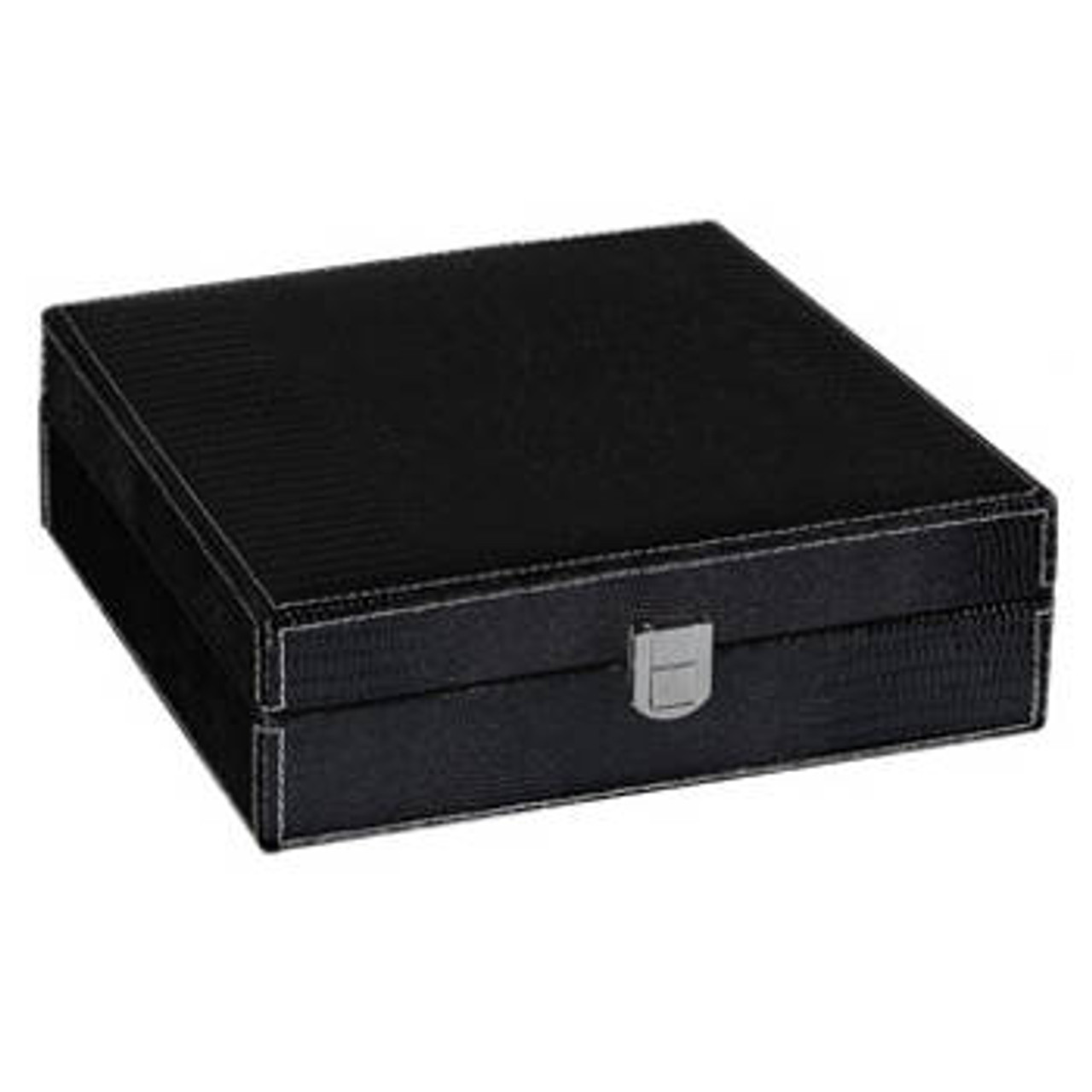 Black Alligator Cigar Humidor Gift Set