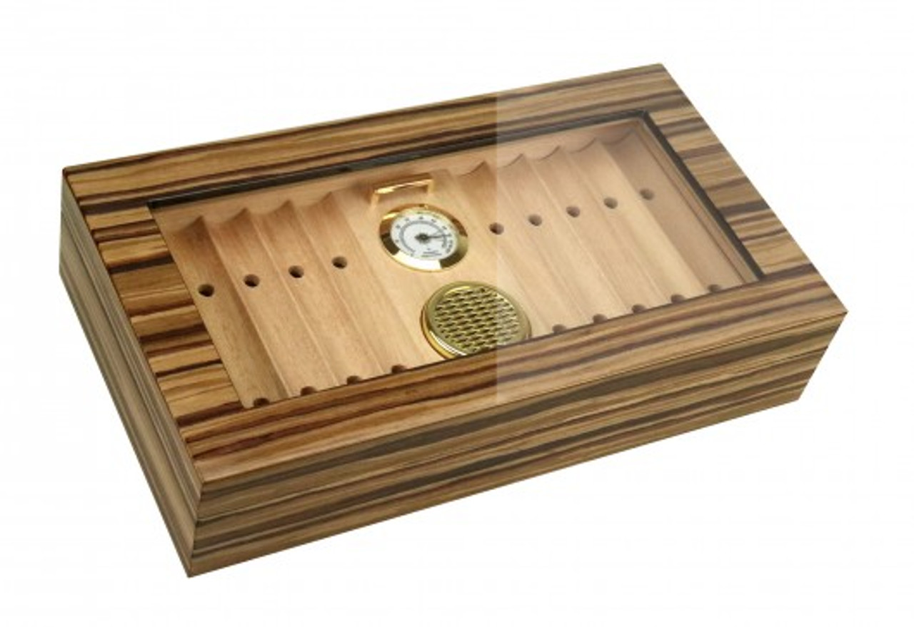 Glasstop Cigar Humidor: The Braydon