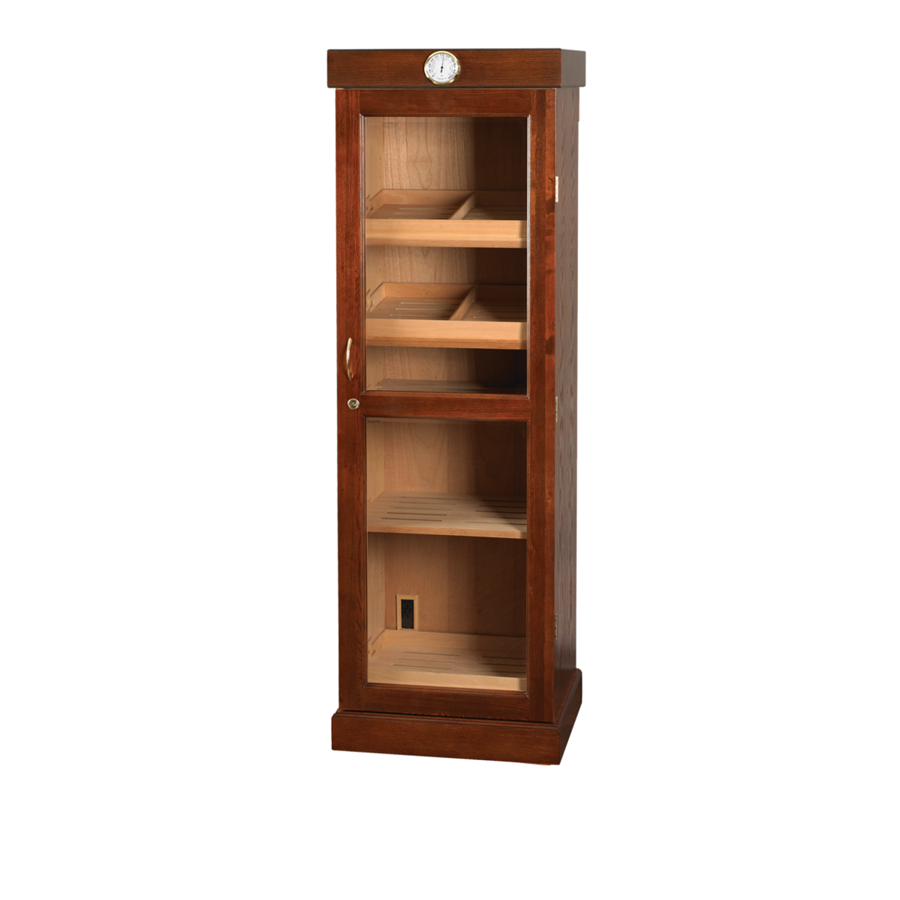 Cigar Cabinet Humidor: Mahogany Cigar Tower Shelf Unit Humidor
