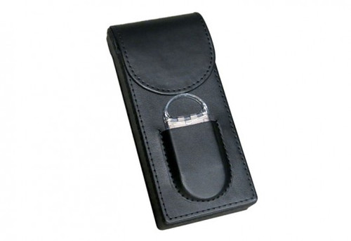 3 Cigar Leather Case with Cutter