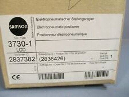 Samson Electropneumatic Positioner 3730-1 Lcd