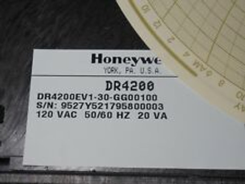 Honeywell Chart Recorder Dr4200Ev1-30-Gg00100 -/Gc