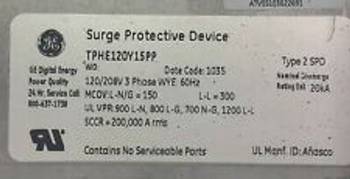 Ge Tphe120Y15Pp Surge Protective Device