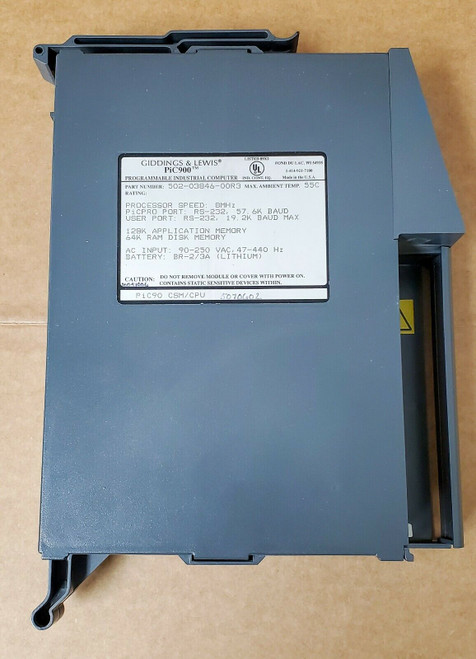 Giddings And Lewis Pic900 Plc Power Supply Csm Module