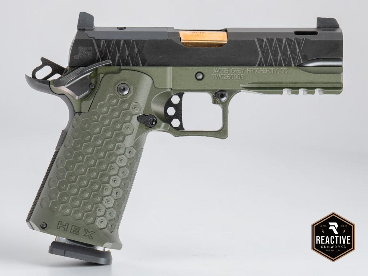 Jacob Grey TWC HEX Ported 4.25 17RD 2011 ODG (9mm)-img-0