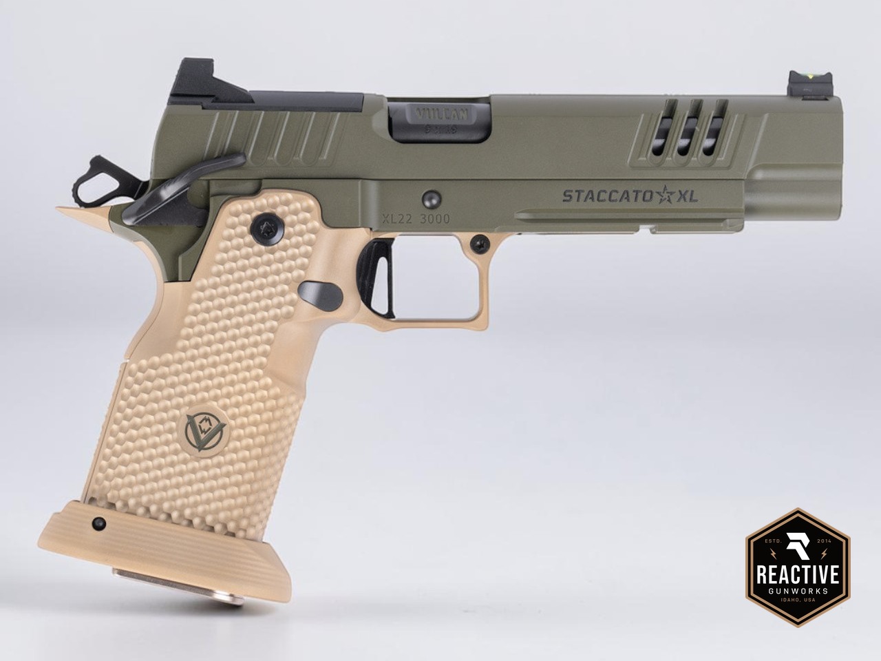 Vulcan Staccato XL Ignis Ported ODG / Tan (9mm)-img-0