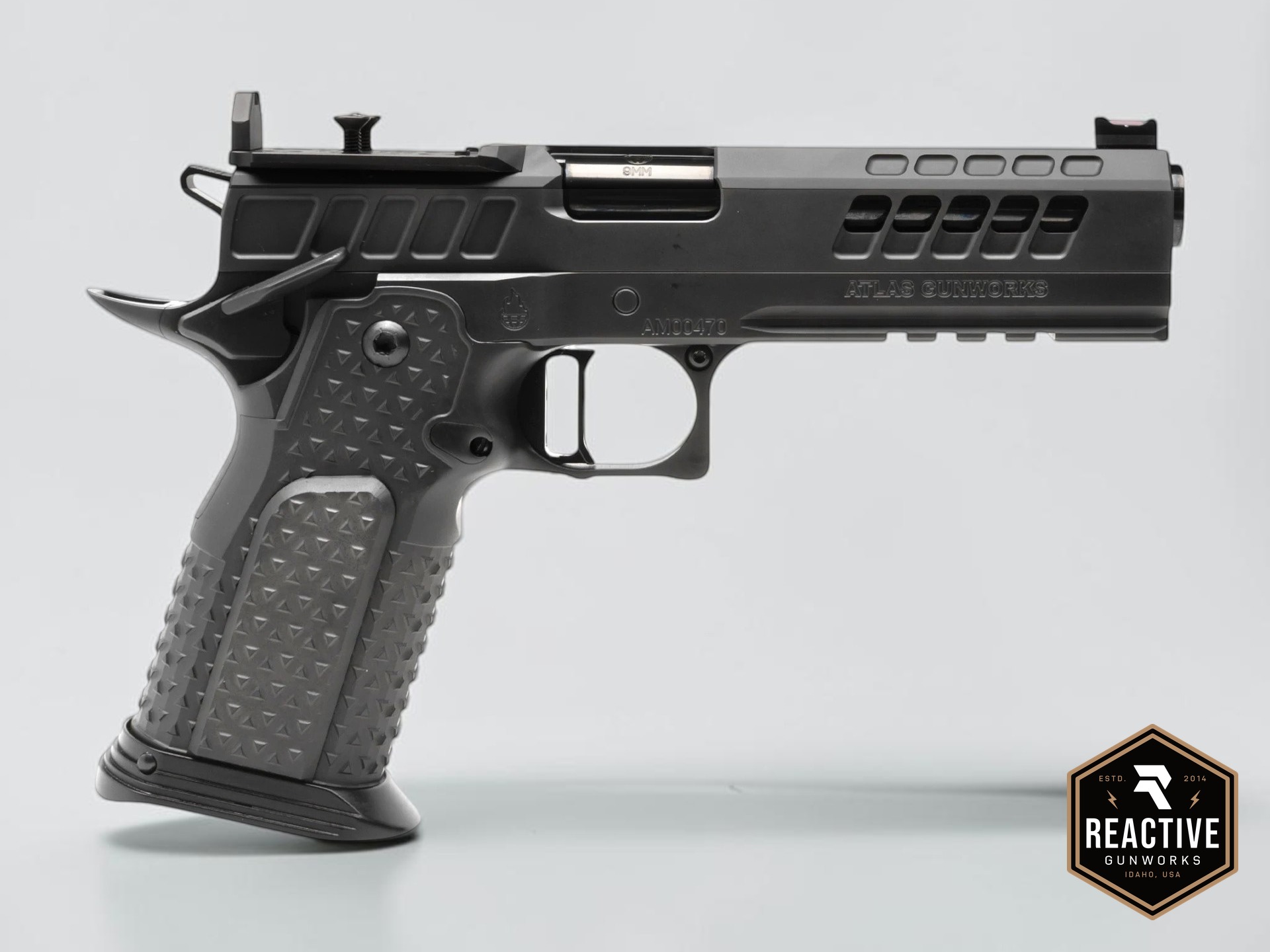Atlas Gunworks Titan V3 5 DLC (9MM) Flat Medium Black Trigger-img-0