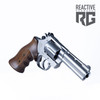 Korth Mongoose 4" (.357) Revolver Stainless Steel Wood Grip