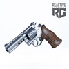 Korth Mongoose 4" (.357) Revolver Stainless Steel Wood Grip