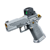 SVI INFINITY LEMON HIGH END CUSTOM 2011 PISTOL VIEW FROM THE LEFT SIDE