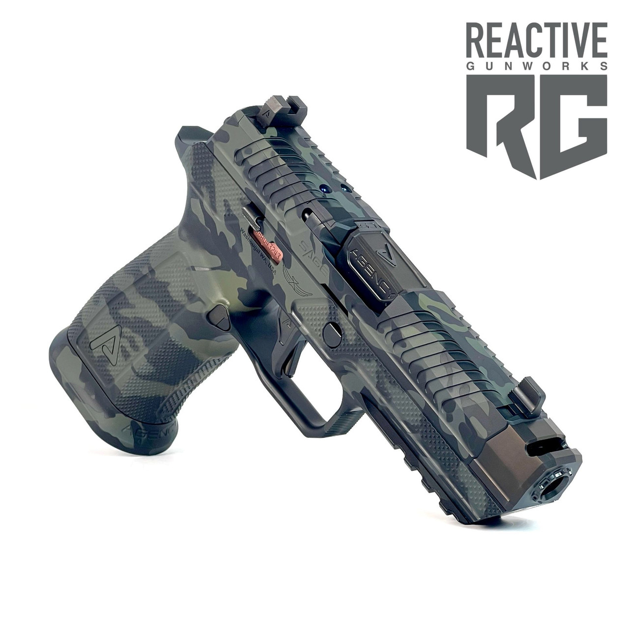 Agency Arms x Sage Dynamics P320 MultiCam Black - Reactive Gunworks