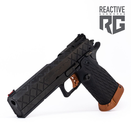 SVI Infinity IED 1911 9mm Stainless/Orange - Reactive Gunworks