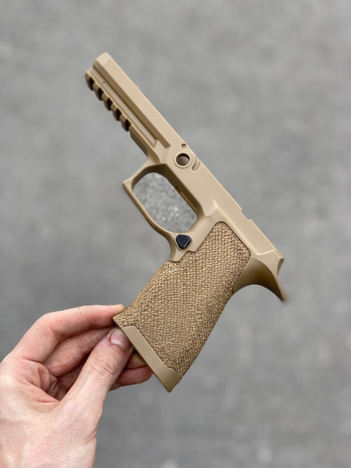 Sig FDE grip module — X texture by Lead Baron Customs