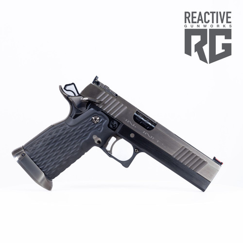 SVI Infinity IED Silver/Red 9MM Optic Ready | Reactive Gunworks