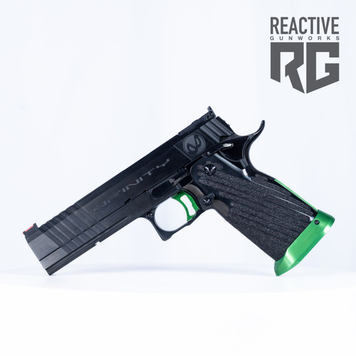 SVI Infinity IED Silver/Red 9MM Optic Ready | Reactive Gunworks