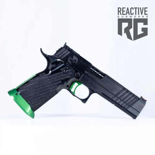 SVI Infinity IED Silver/Red 9MM Optic Ready | Reactive Gunworks