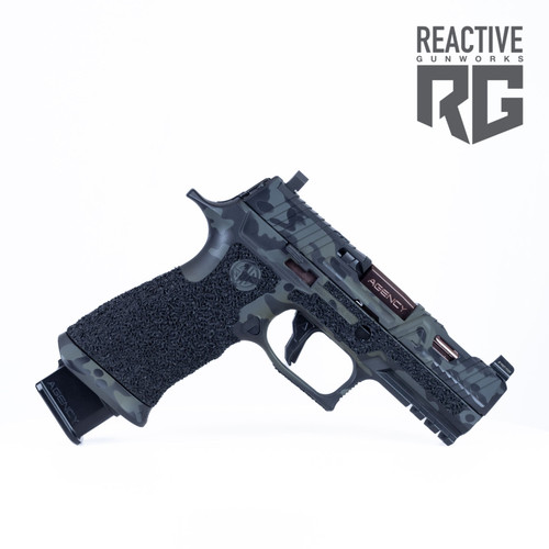 Agency Arms SIG P320 EXA Black Multicam Ported Polished Rose Gold