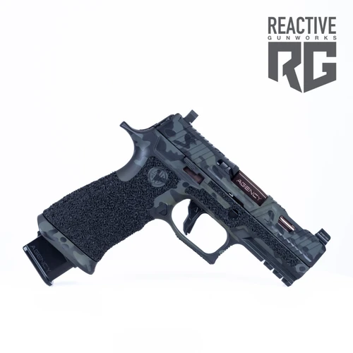 Agency Arms SIG P320 EXA Black Multicam Ported Polished Rose Gold