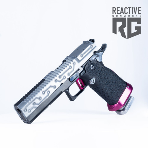 SVI Infinity IED Silver/Pink 5" 9MM Optic Ready