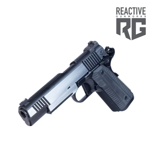 Nighthawk Custom Shadow Hawk Govt (.45 ACP) 5" IOS Black Polished Flats 2-Tone