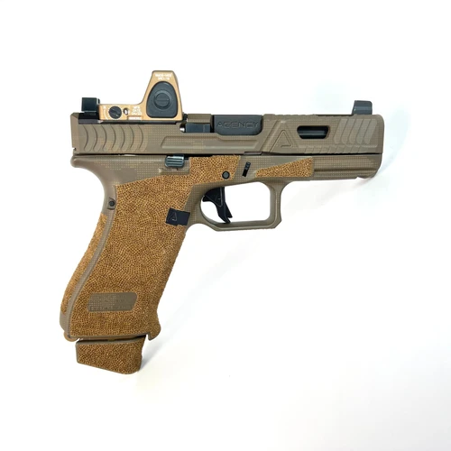 Agency Arms Glock 19X Cipher C-Ported Brown BDL Halftone Full Build RMR