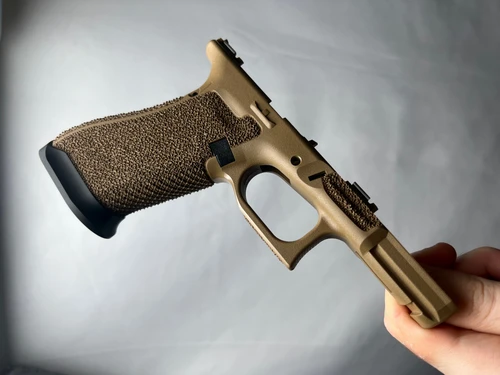 Lead Baron Customs G19X Stippled Frame Combo Texture Magwell Single Recessed X Texture
