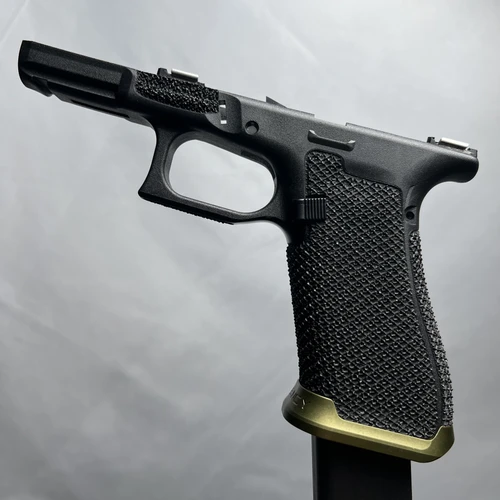 Lead Baron Customs G45 Stippled Frame Combo Texture Magwell Single Recessed Tracker Texture