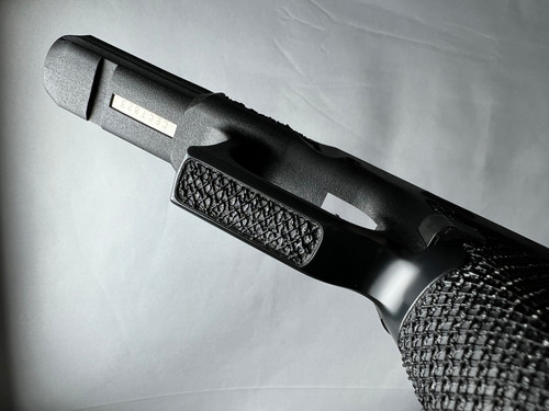 Lead Baron Customs G17 Gen 5 Stippled Frame Tracker Texture Magwell Single Recessed Tracker Texture