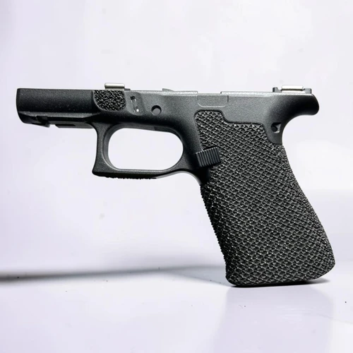 Lead Baron Customs G48 MOS Stippled Frame Combo Texture Single Recessed X Texture