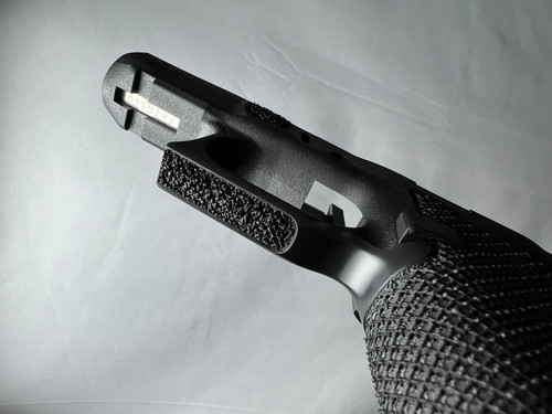 Lead Baron Customs G48 MOS Stippled Frame Combo Texture Single Recessed X Texture
