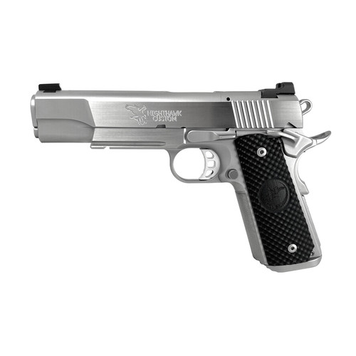 Nighthawk Falcon Stainless Polished Flats (10mm) Govt 1911