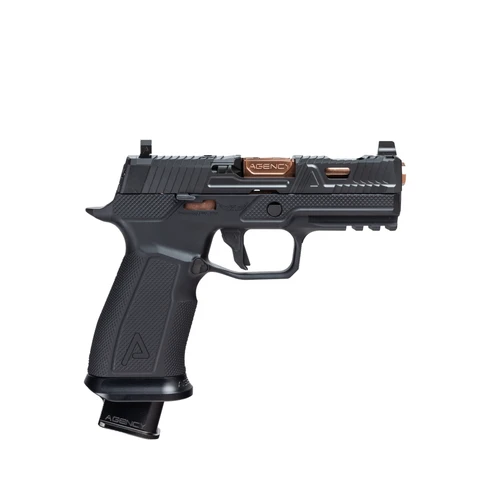 Agency P320 Ported EXA DLC Rose Gold 3.9" Premier Icarus Grip
