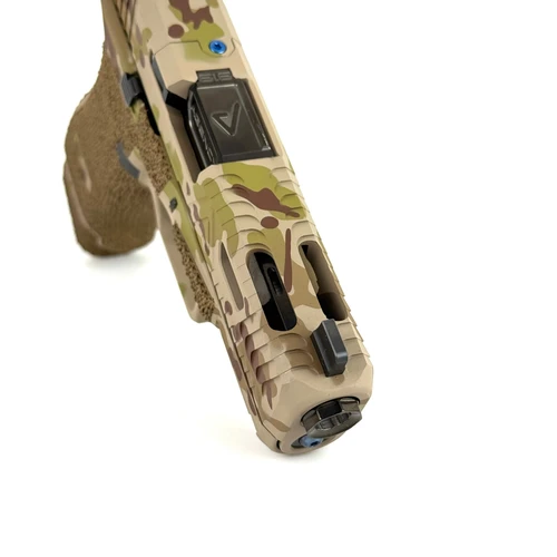 Agency Arms Glock 19X C-Ported Bonesaw MultiCam Arid Polished Premier