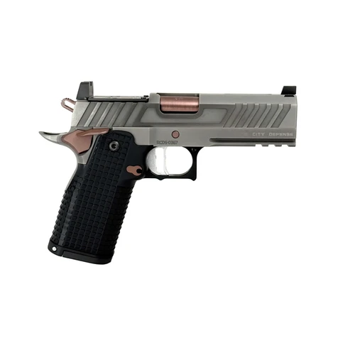 Race City Defense RC9C Ported 4.25" Silver CrN Rose Gold 2011 (9mm) Optics Ready