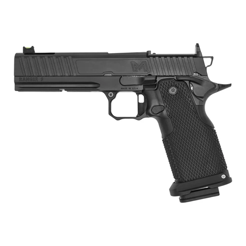 Miller Precision Ranger 9 5" Ported Diamond Texture Linkless (9mm) Double Stack 1911 Carry Aluminum Grip