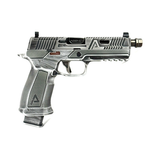 Agency Arms P320 4.7" Beskar Bonesaw Icarus Metal Grip Threaded Premier DLC